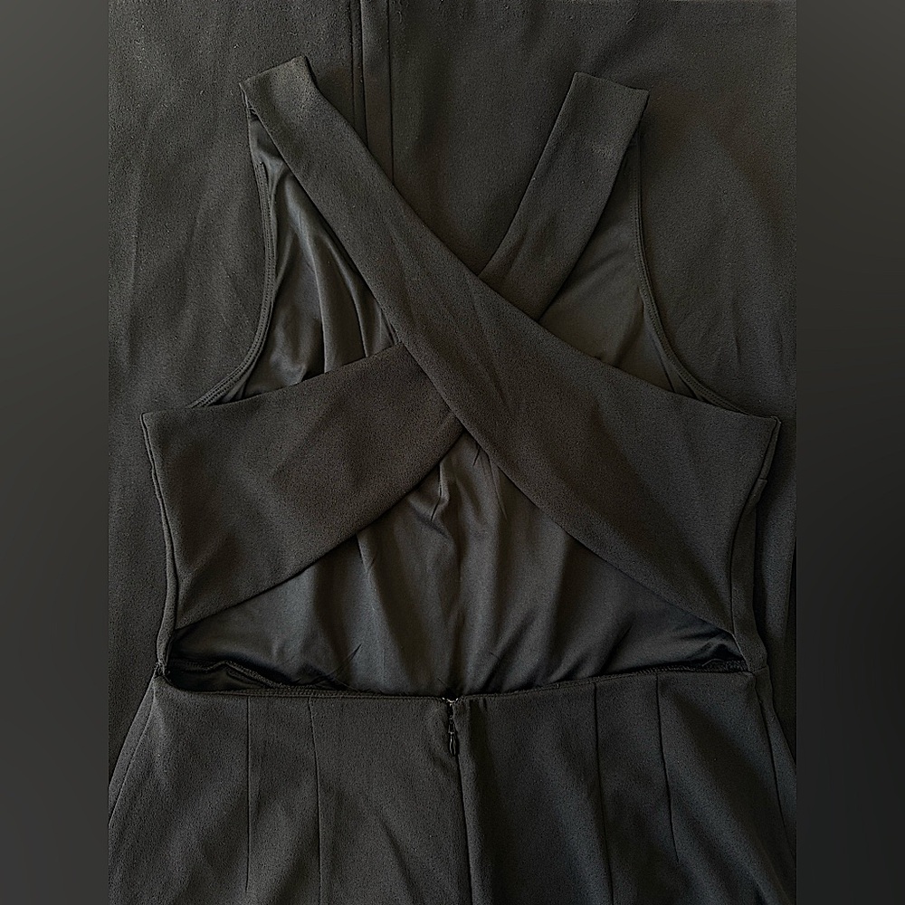 Express black wide leg jumpsuit size L - Picture 4 of 5